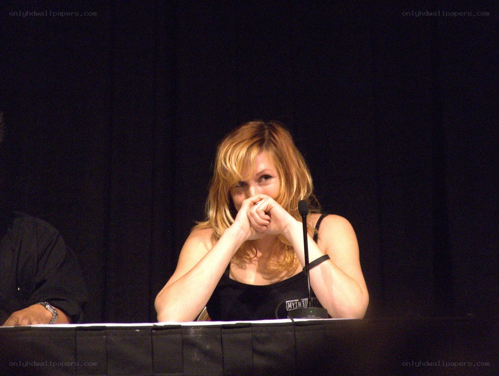 woman at panel discussion