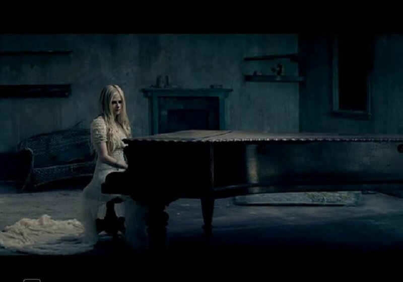 Woman at Piano — Blue