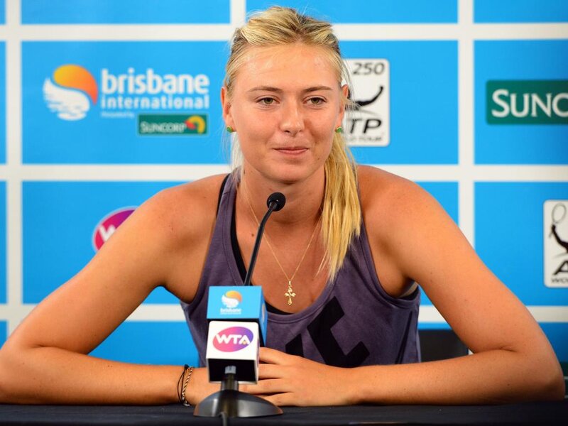 Woman at Press Conference — Blue