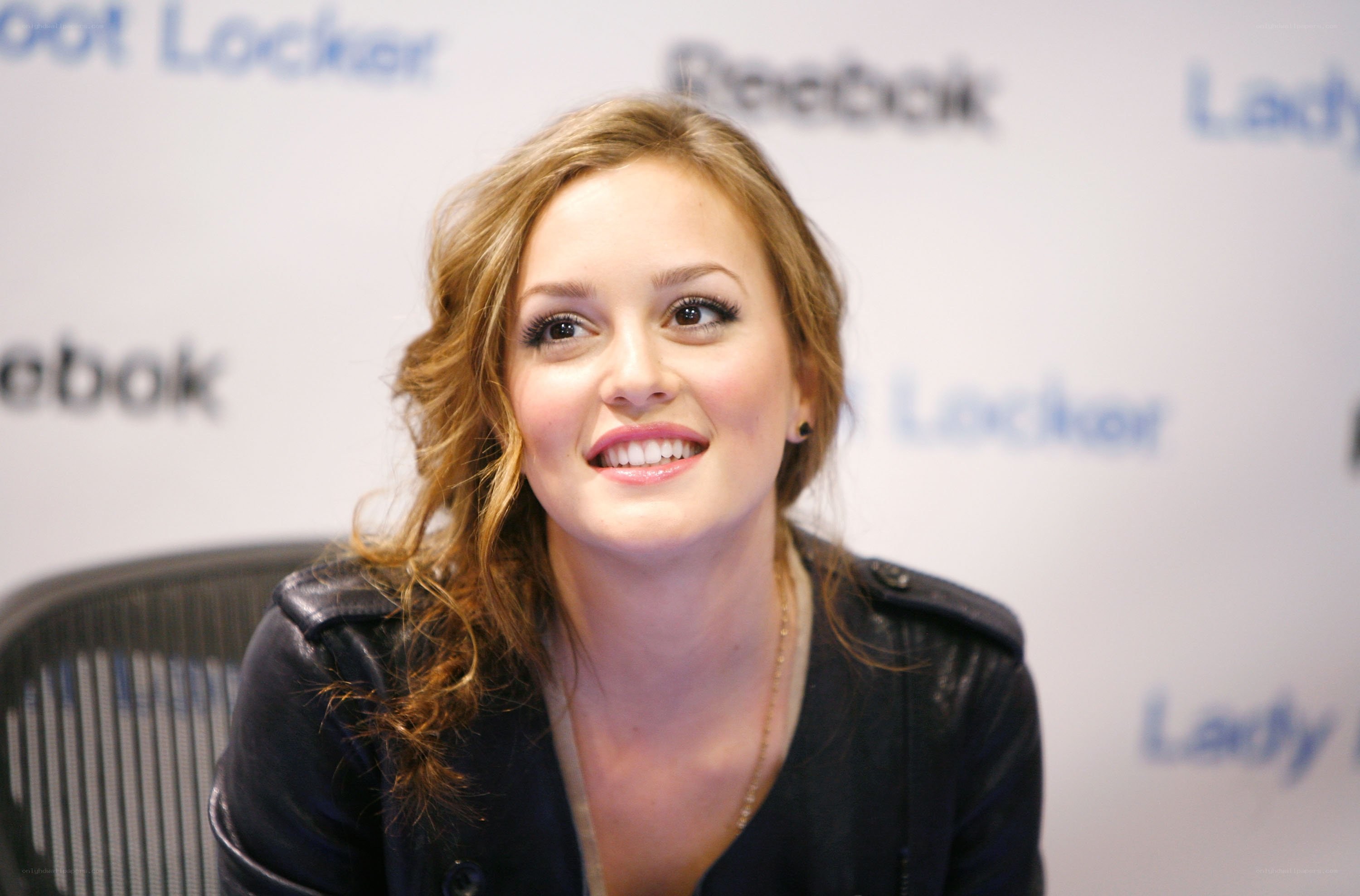 woman at press event