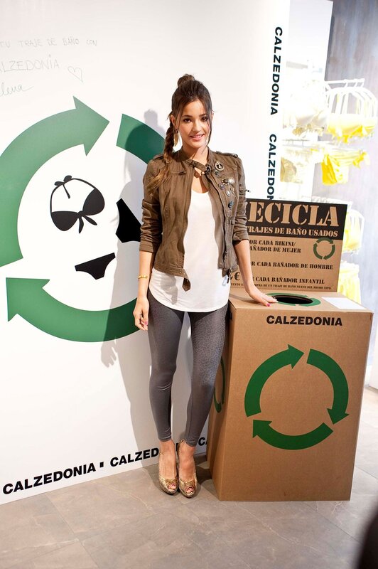 Woman at recycling event