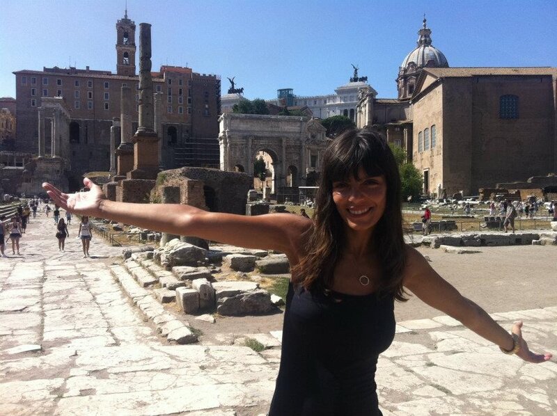 Woman at Roman Forum