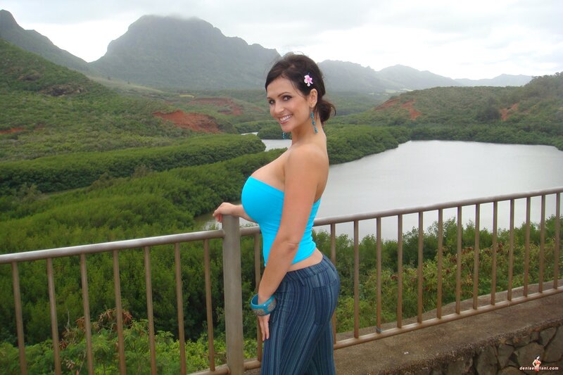 Woman at scenic overlook