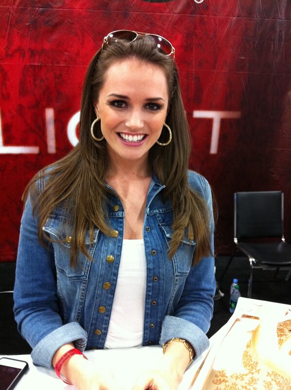 woman at signing event