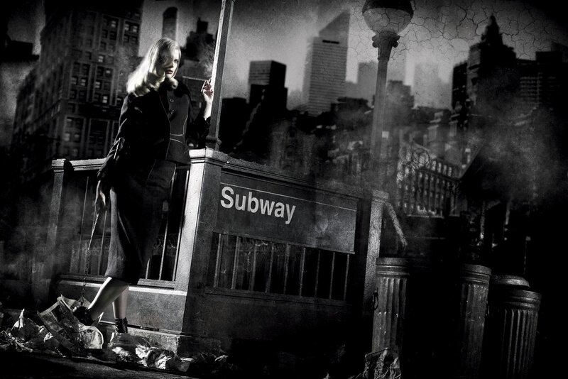 woman at subway entrance