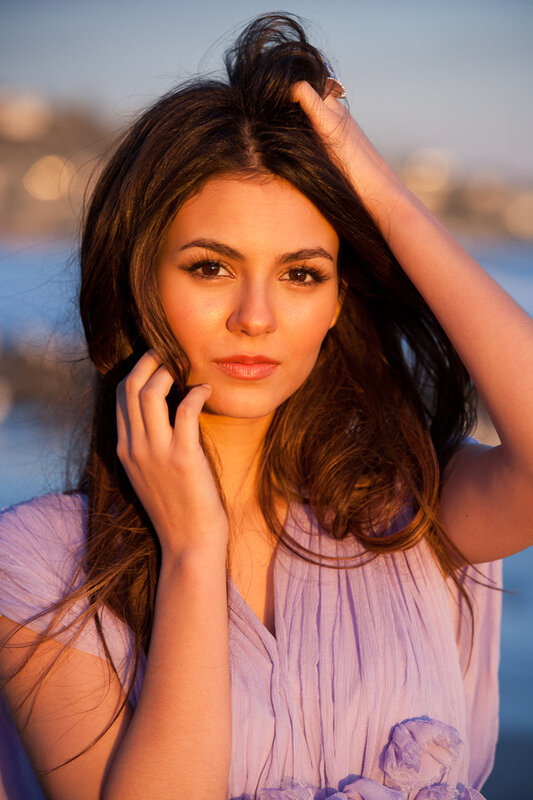 woman at sunset by the water