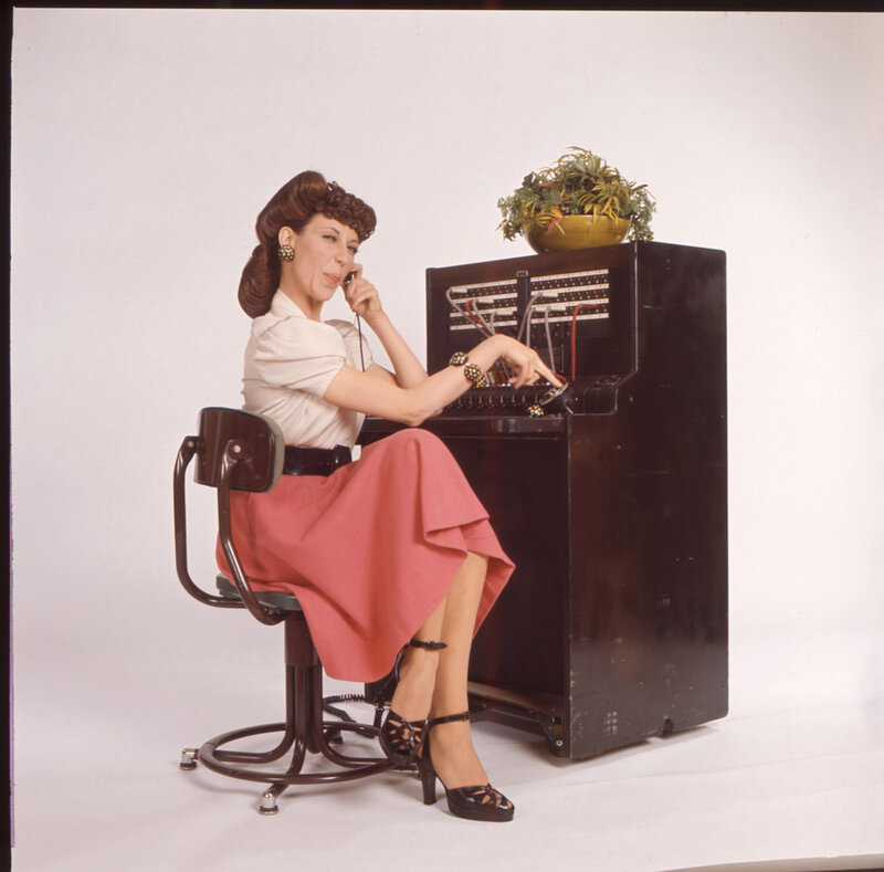Woman at Telephone Switchboard
