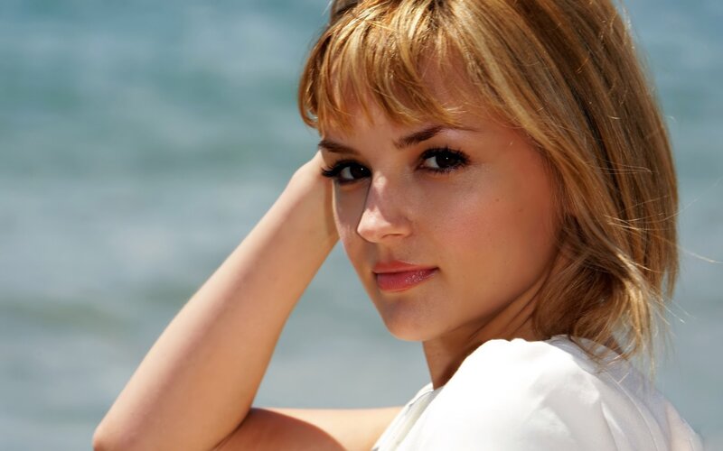 woman at the beach