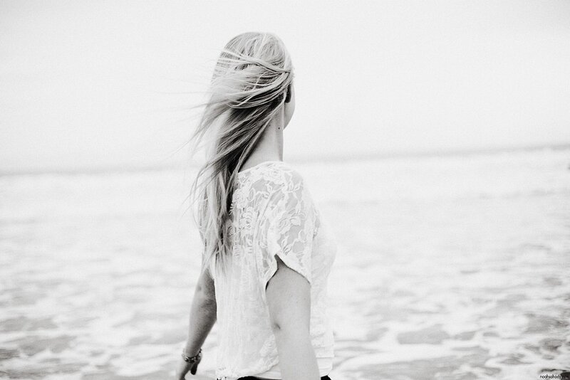 woman at the beach