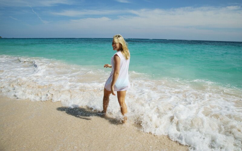 Woman at the beach