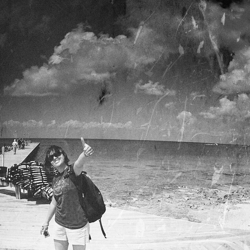 woman at the beach