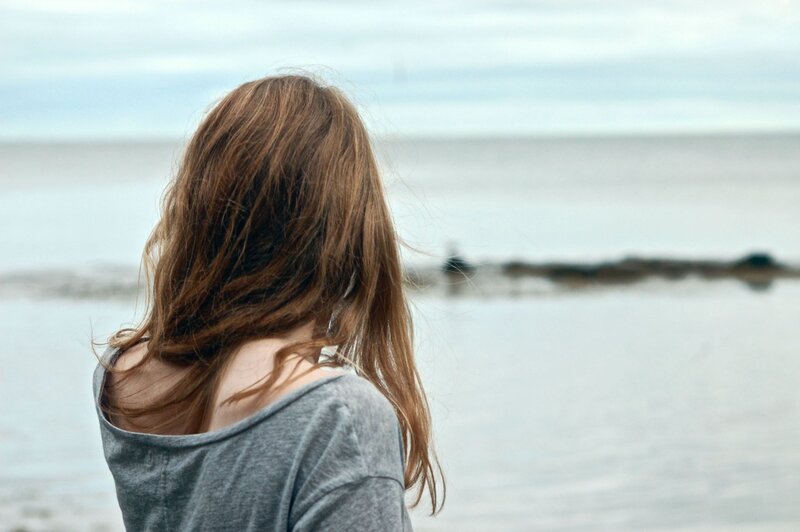 woman at the beach