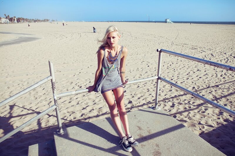 Woman at the beach
