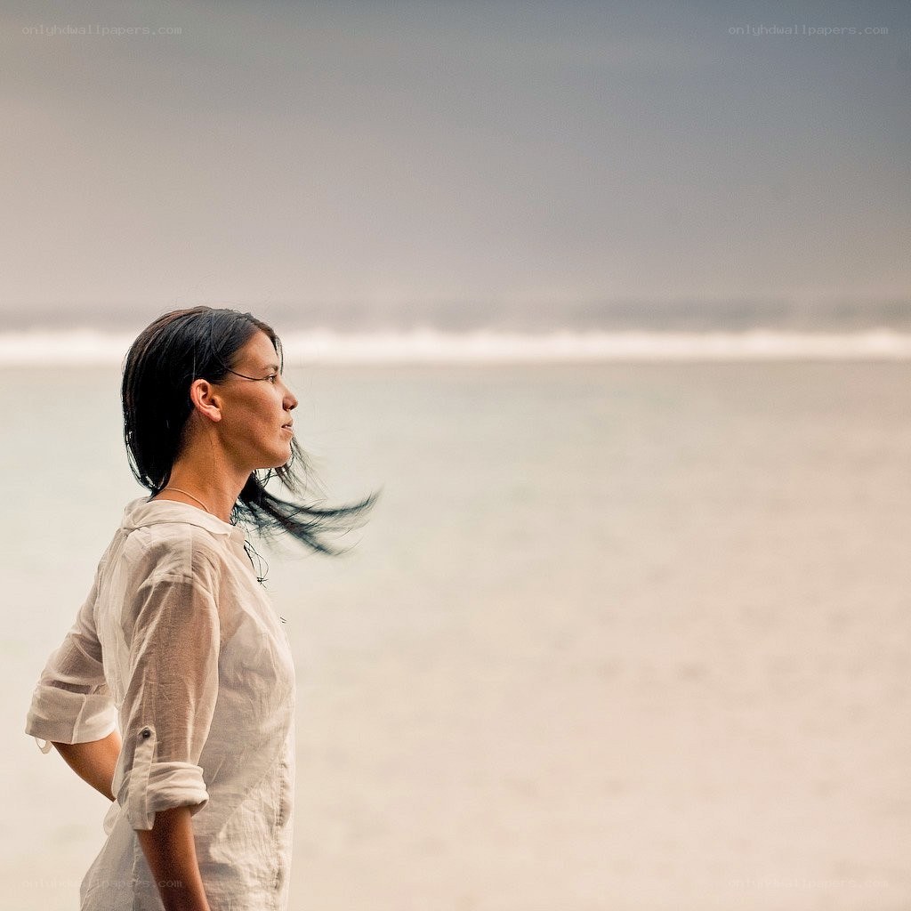 woman at the beach
