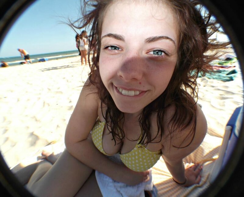 woman at the beach