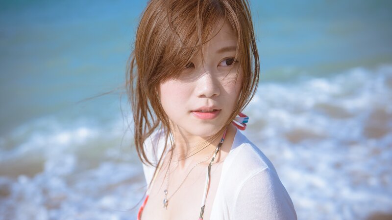 woman at the beach