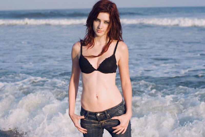 woman at the beach