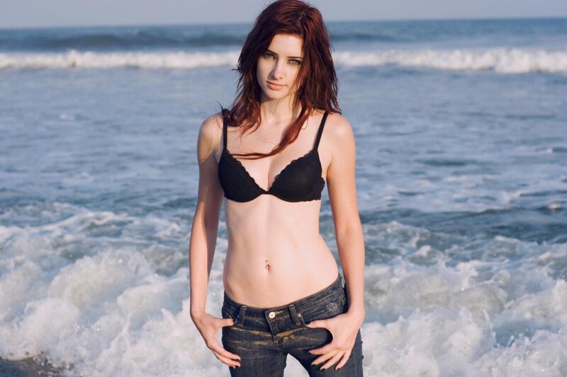 woman at the beach