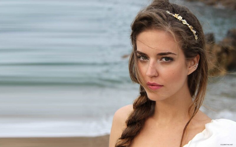 woman at the beach with braided hair