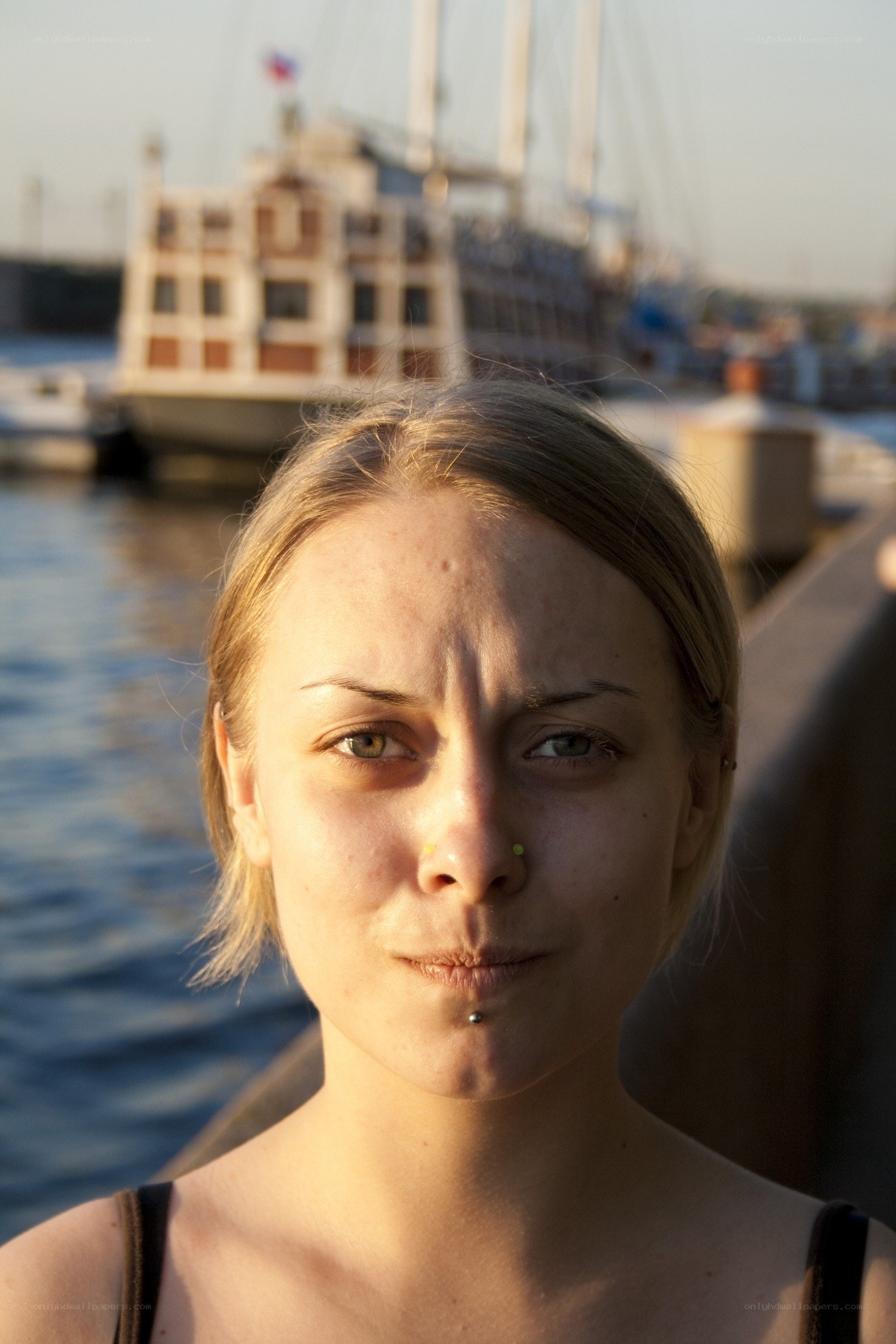 woman at the dock