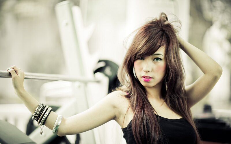 woman at the gym