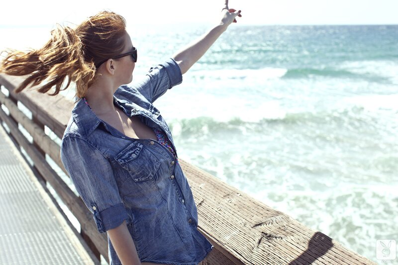 woman at the pier