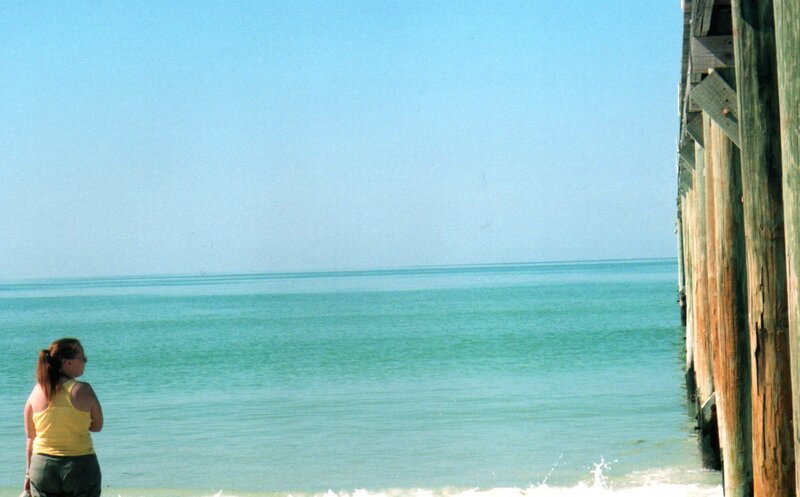 Woman at the pier