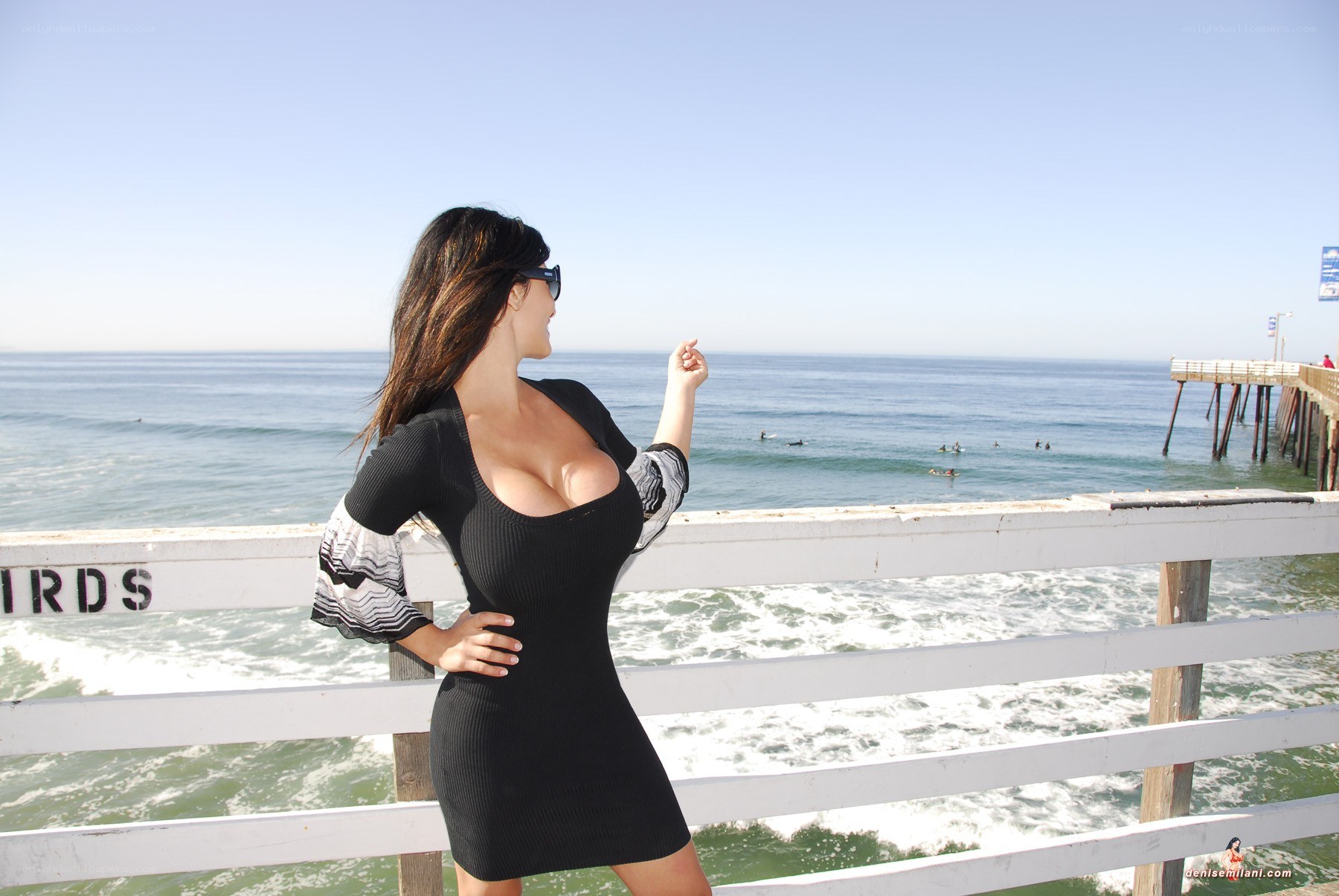Woman at the pier