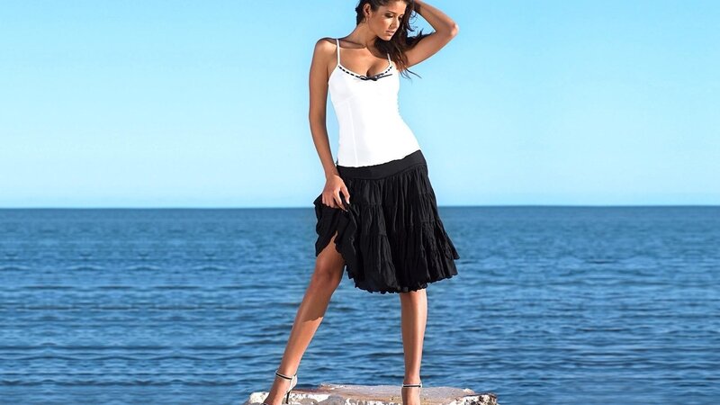 woman at the seaside