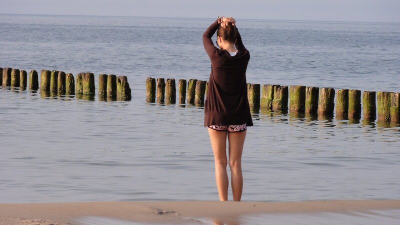 Woman at the seaside