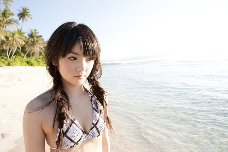 woman at tropical beach