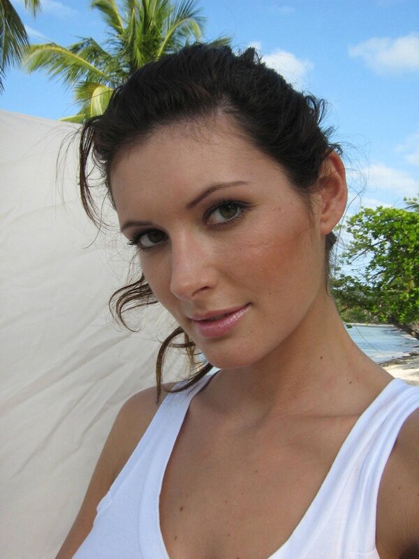 woman at tropical beach