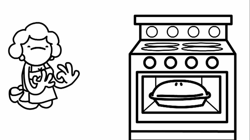 Woman Baking Pie