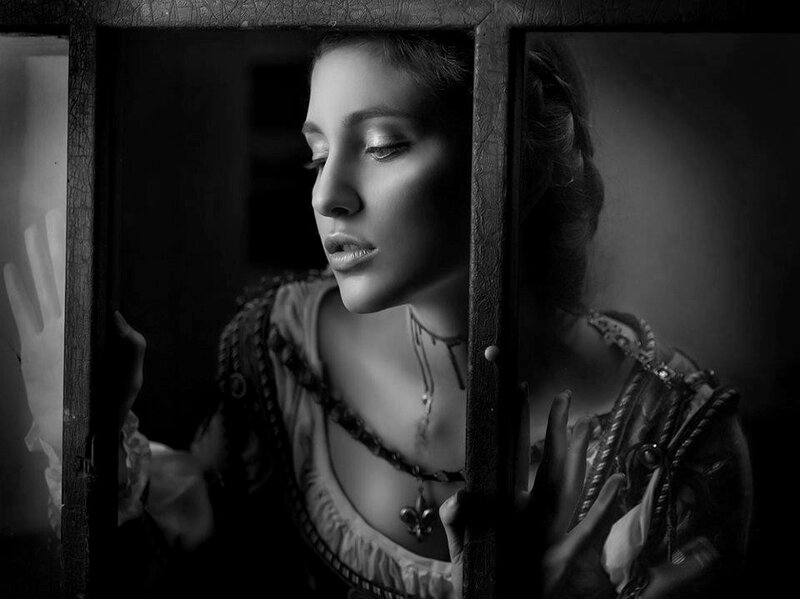 Woman Behind Bars — Black, Dramatic