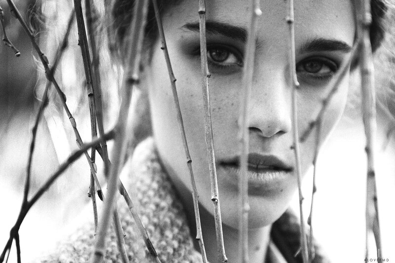 Woman Behind Branches — Black