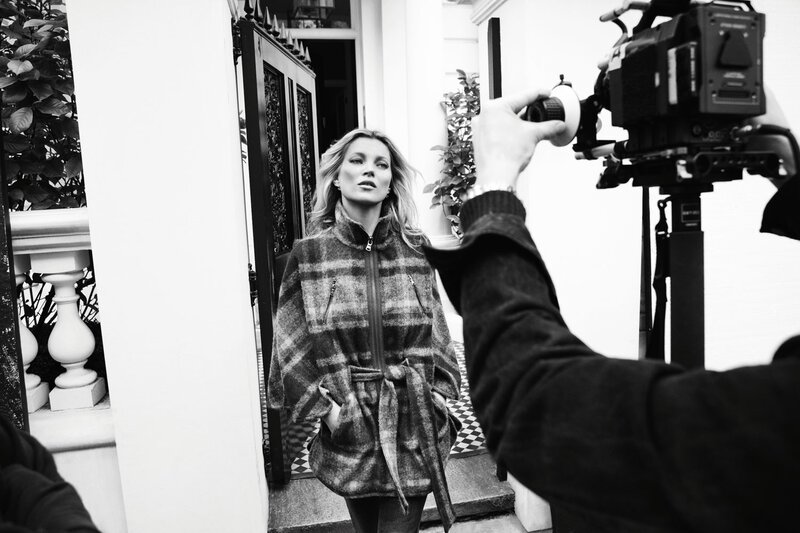 woman being filmed on a set