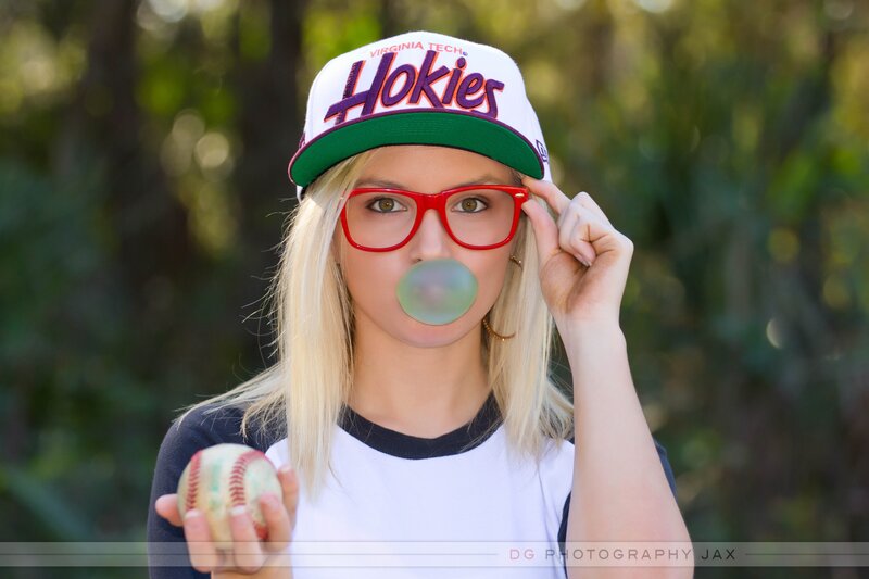 Woman Blowing Bubble Gum — White, Playful, Afternoon, Photograph