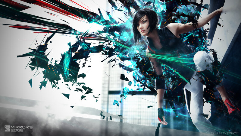 Woman Breaking Through Glass