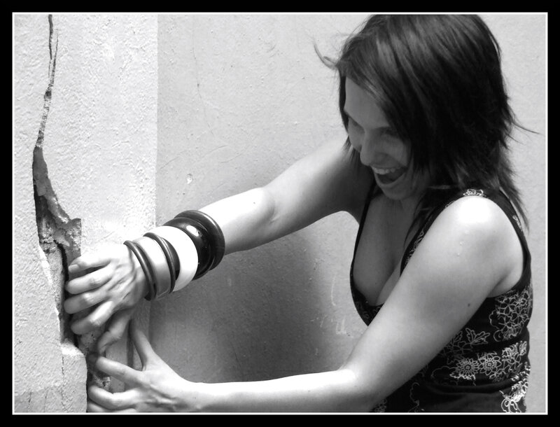 Woman Breaking Wall