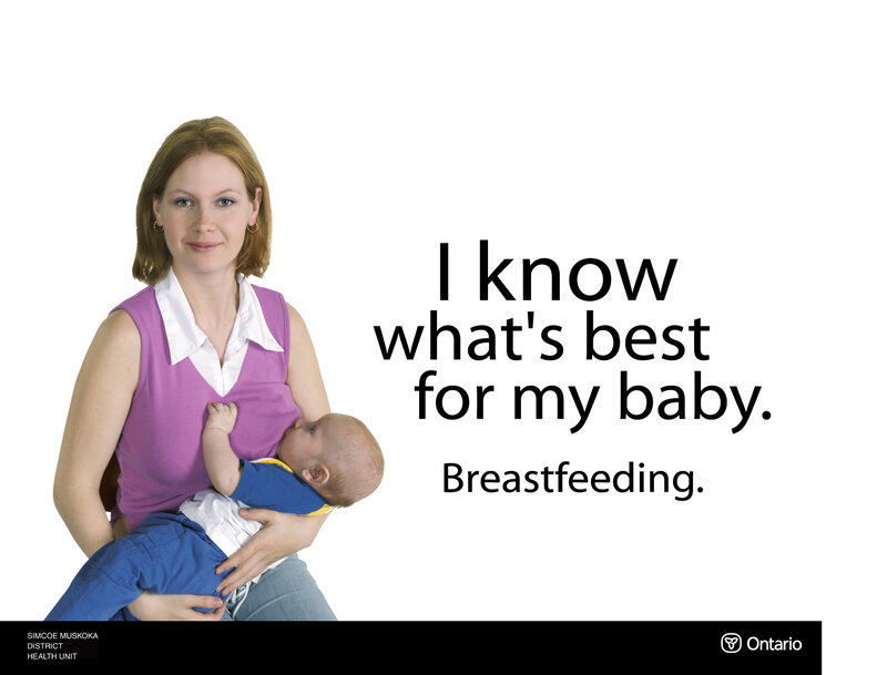 Woman Breastfeeding Baby — White