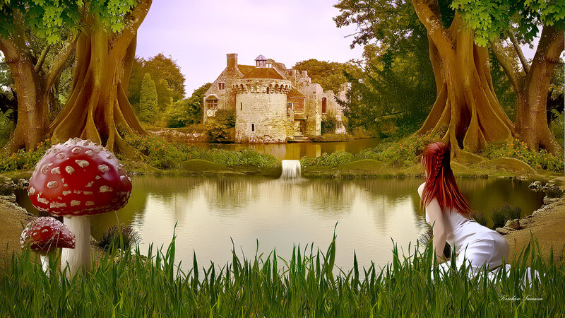 Woman by a Pond