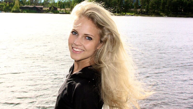 woman by the lake