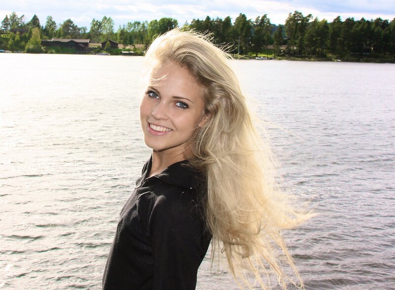 Woman by the lake