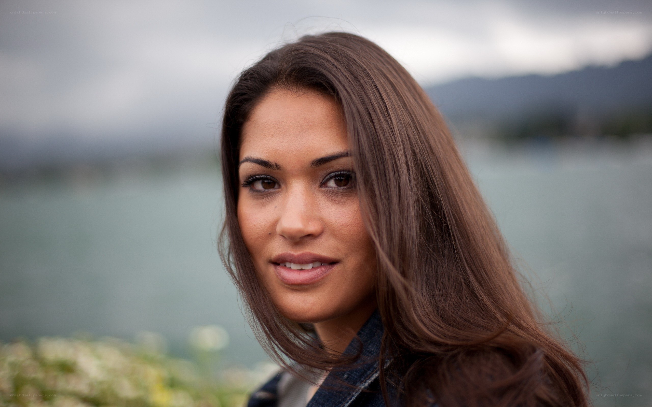 woman by the lake
