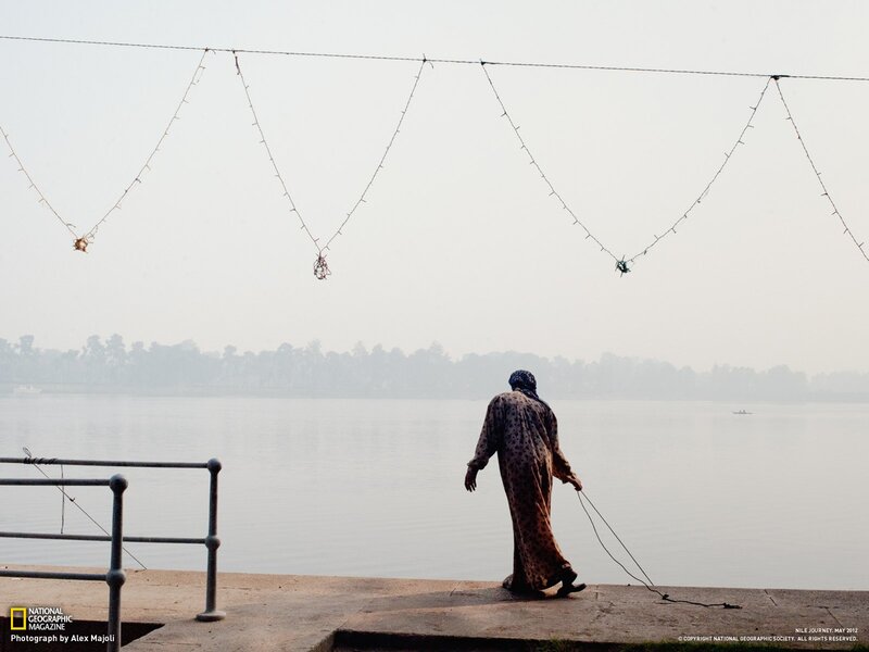 Woman by the Nile River