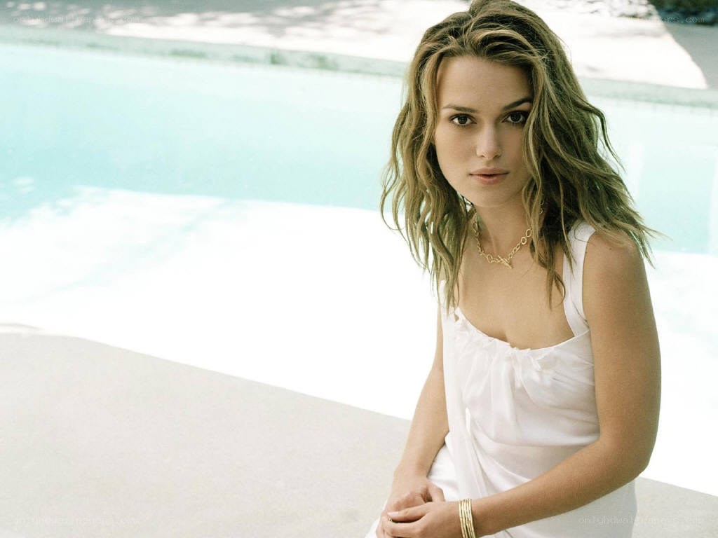 woman by the pool