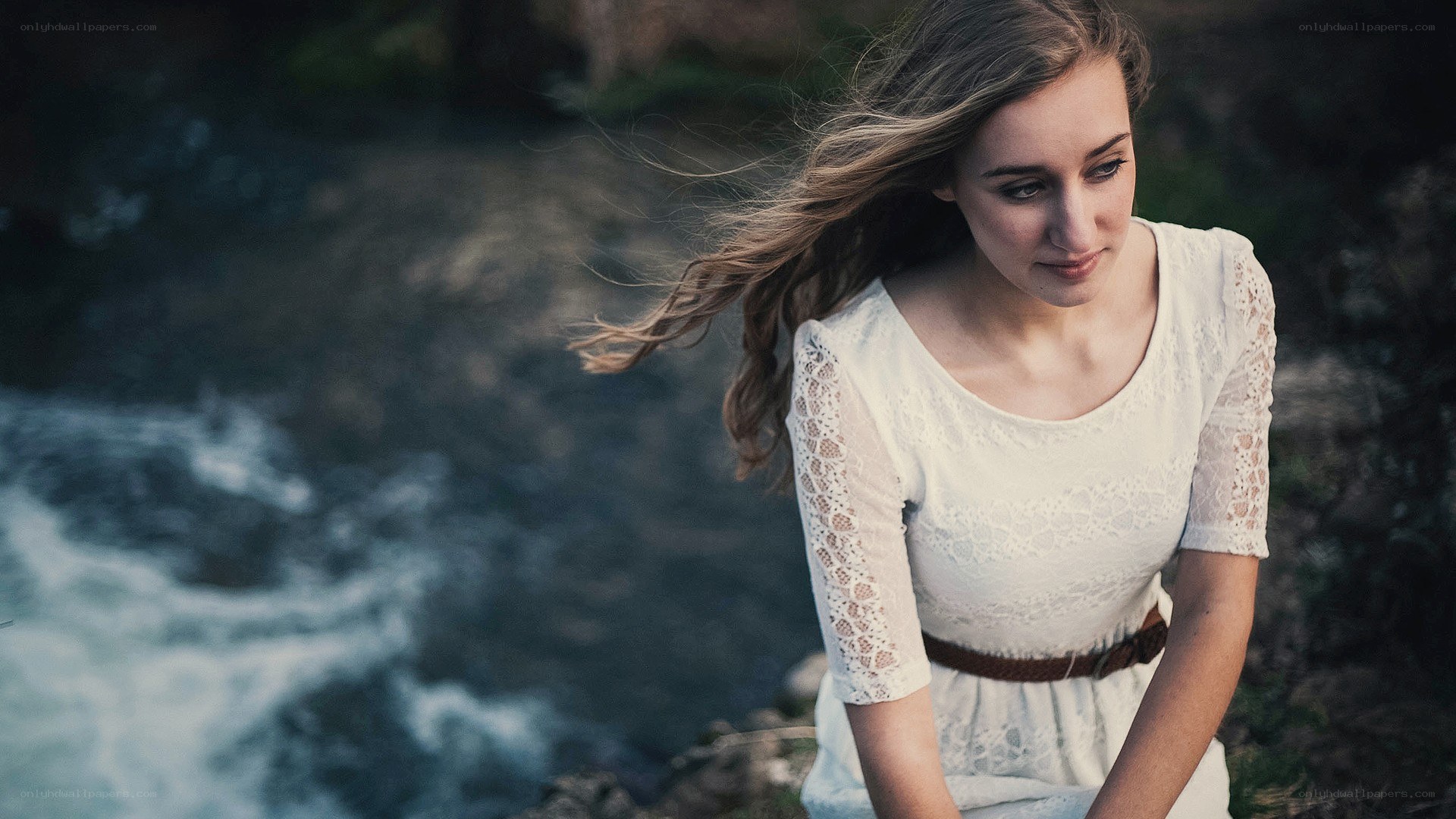 woman by the river