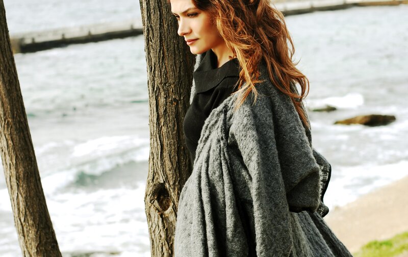 woman by the sea