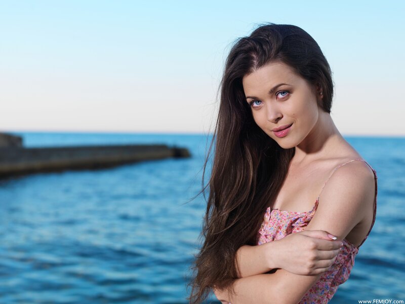 woman by the sea