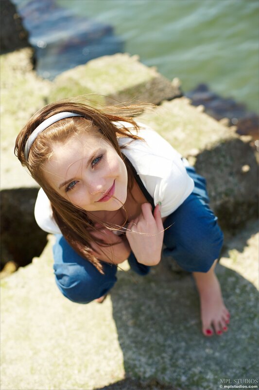woman by the water
